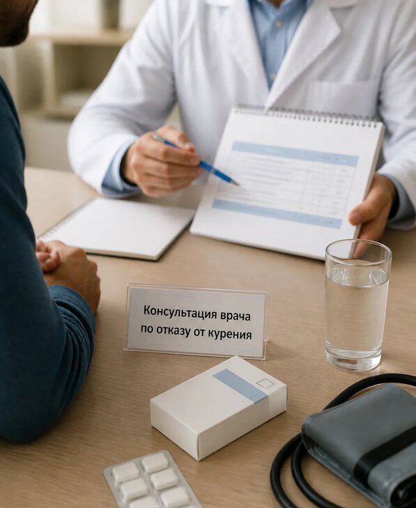 Консультация врача по отказу от курения для взрослых в Курчатове